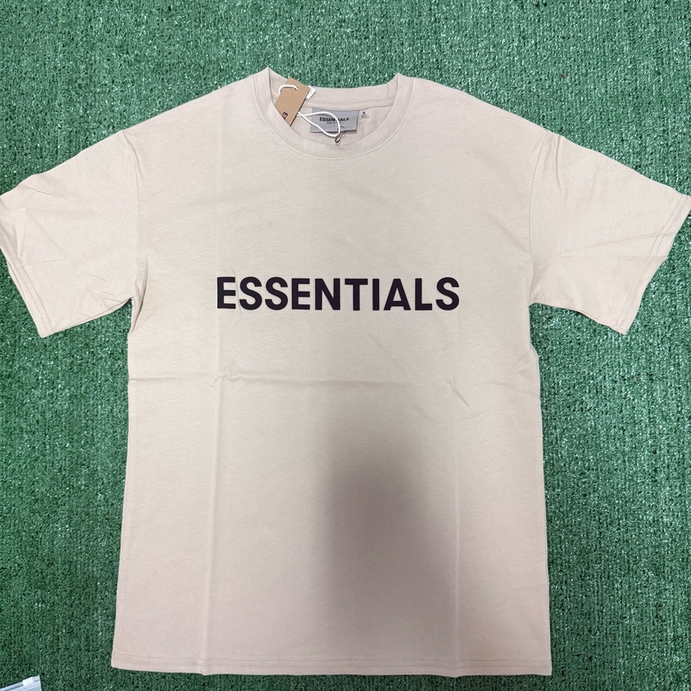 Essentials Beige Short Sleeve Tee